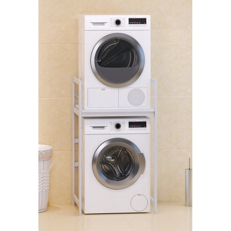Laundry Appliance Stacker Frame - Washing Machine Cabinet, White