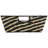  Striped Woven Basket In Black-20869743-20869742