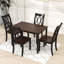 Darpan 5-Piece Dining Set, Wooden Rectangular Table and Ergonomic Chairs for Dining Room-1055484021-1055484026