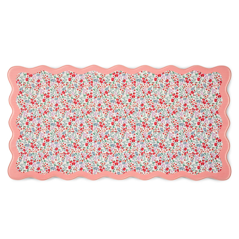 Tapis de cuisine DRAPER James Field Flowers, Blanc / multicolore, Rectangulaire