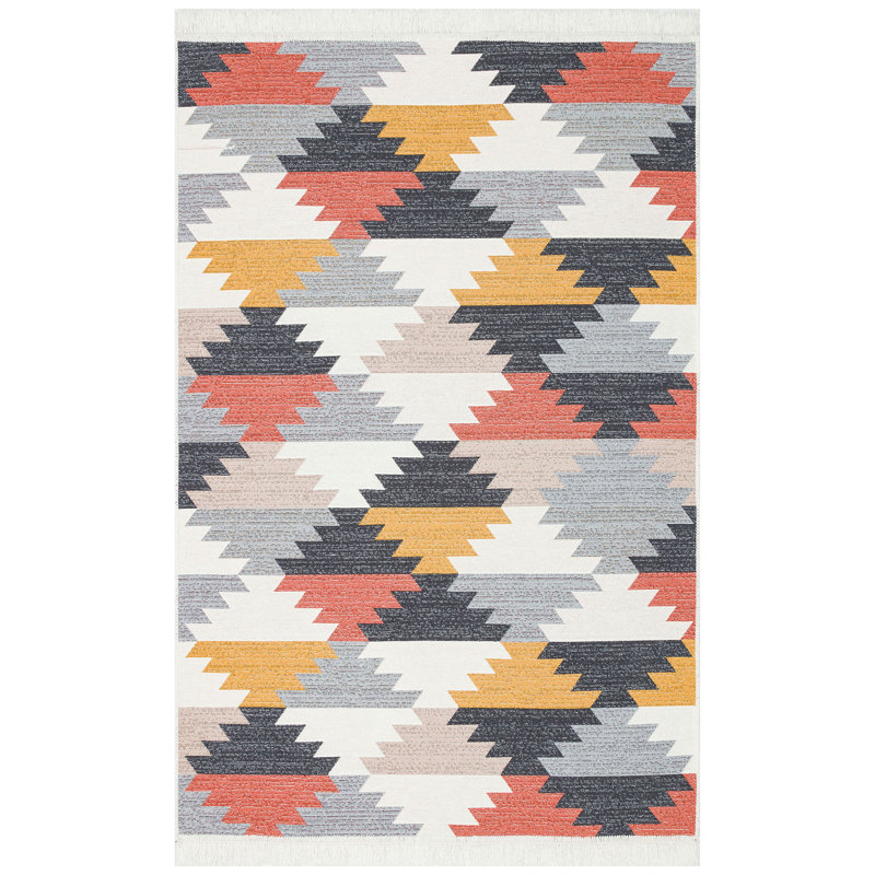 Arya Geometric Hand Woven Area Rug, Rectangle 160 x 230cm