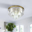 Lustre en cristal 6 lumières Lizette-87951568