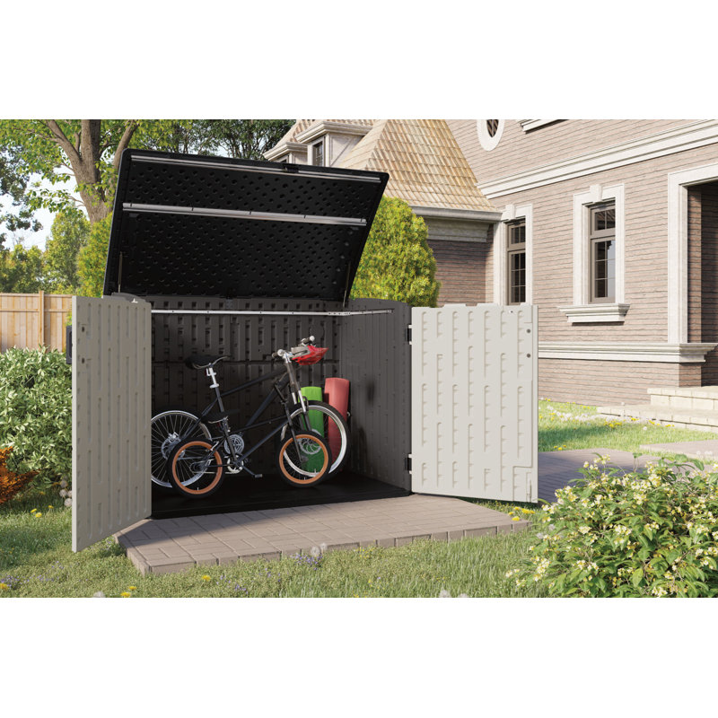 Suncast Stow Away 5.9 ft. W x 3.8 ft. D Resin Horizontal Storage Shed