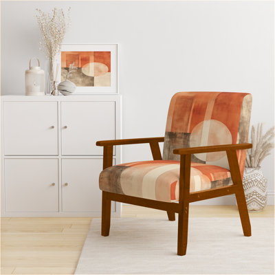 Chaise abstraite rembourrée Modern