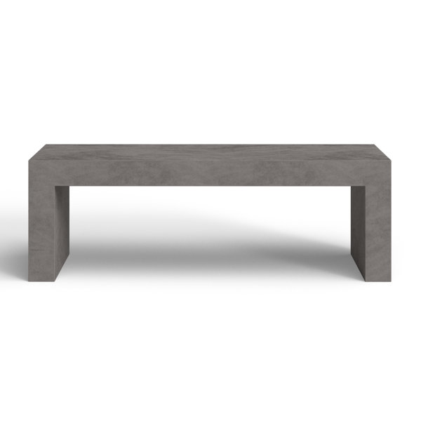 Joss & Main Columbia Concrete Outdoor Bench & Reviews 