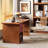 Brown+Pink Rectangular Solid Wood desks-107442504