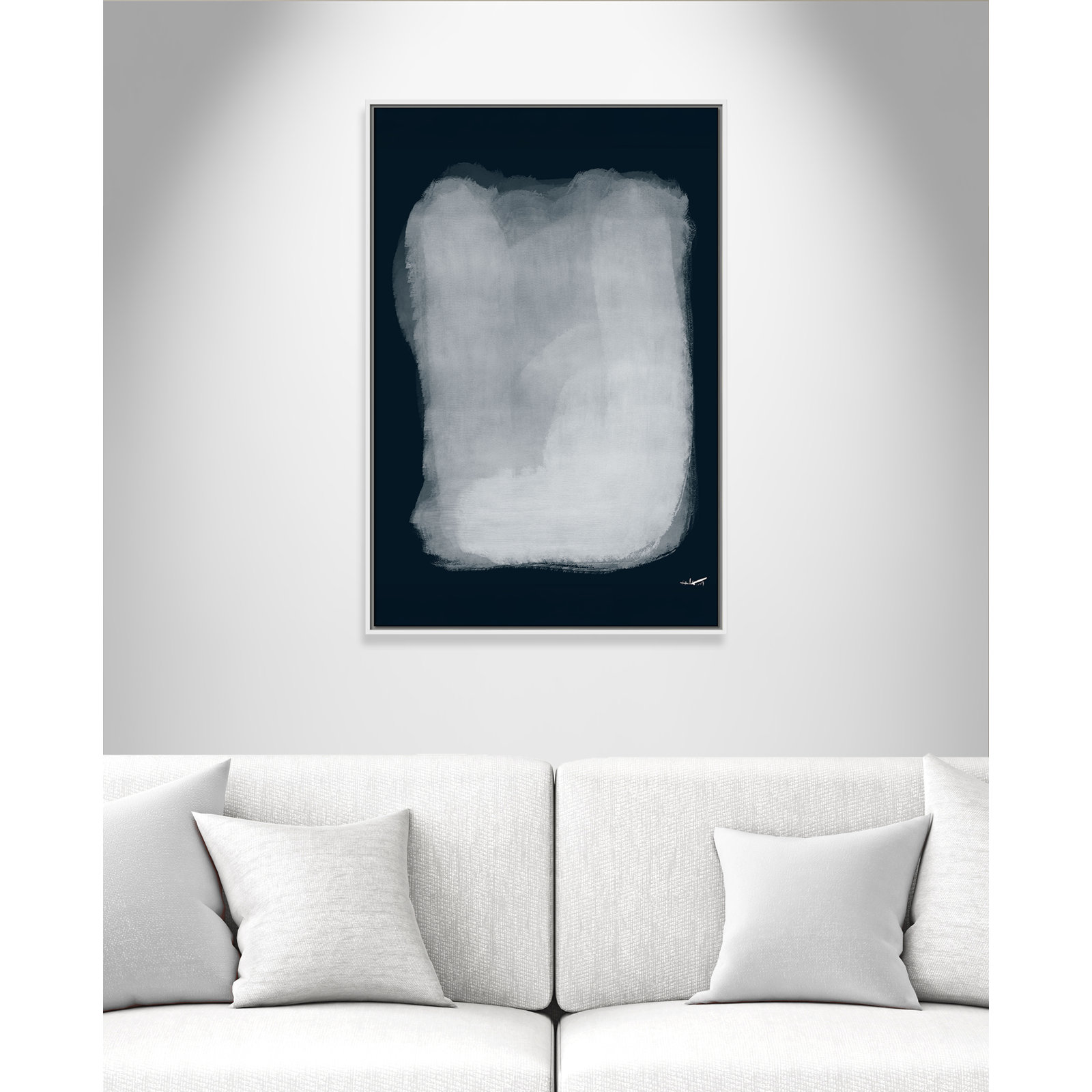 Gelder "Calme 001" Print by N.Atelier, 37.5" H x 25.5" W, White