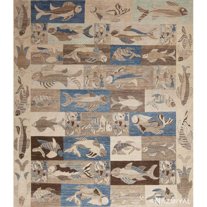 One-of-a-Kind 8'4" X 9'8" Hand Knotted Area Rug