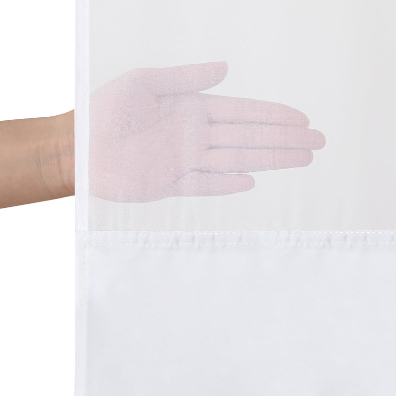Rideau de douche 72X75 Hookless - 100% polyester