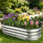 2PC Galvanized Raised Garden Bed