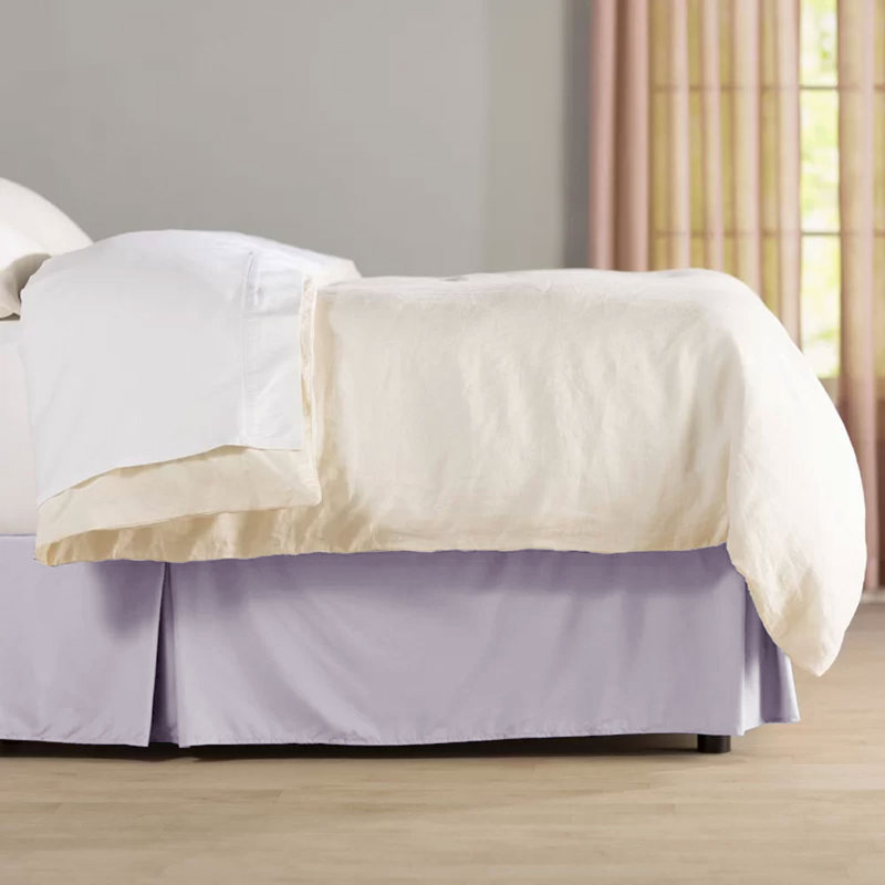 Jupe de lit en microfibre 14 po - Basics by Wayfair ™, Double, Lavande