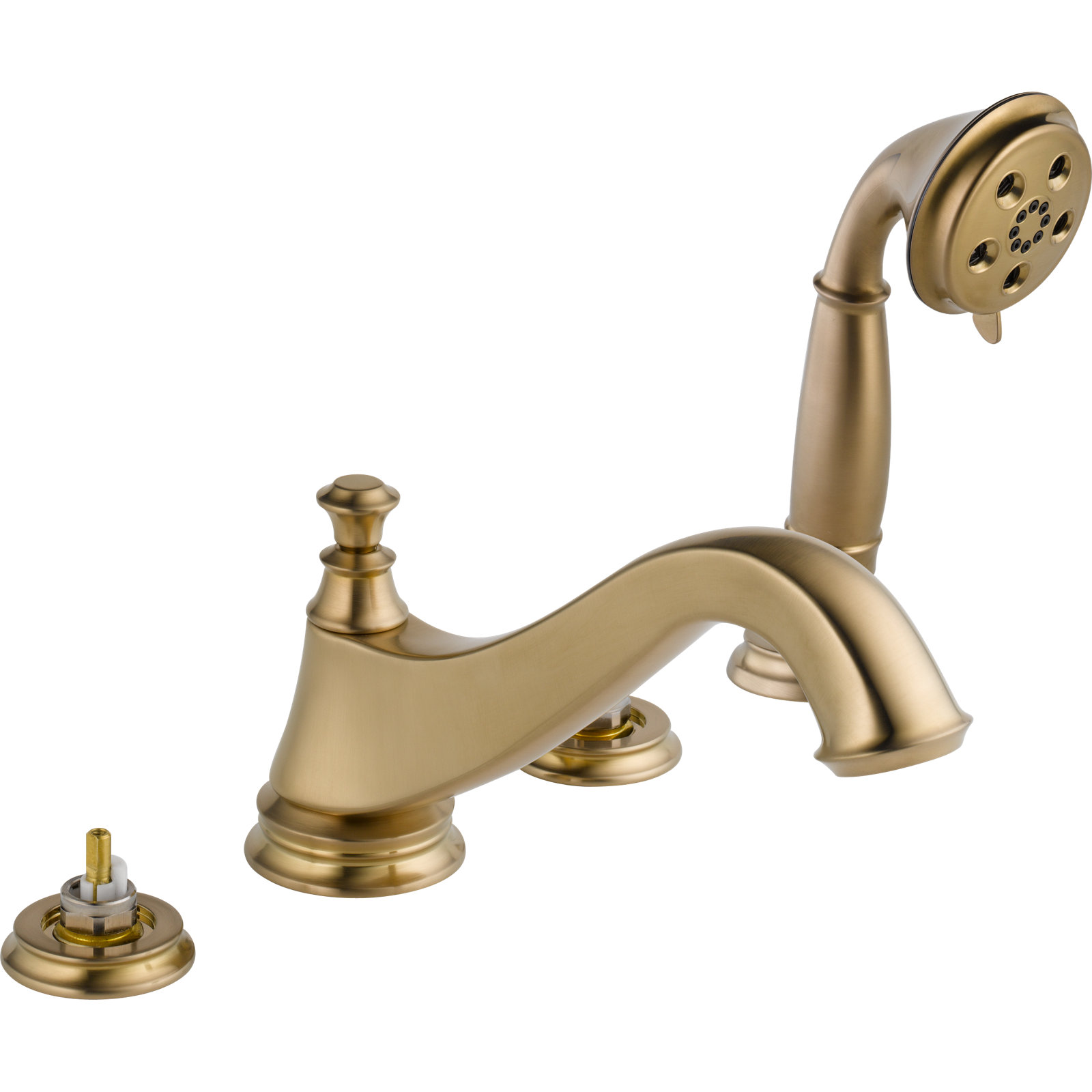 Cassidy™ Deck Mounted Roman Tub Faucet Trim, Brilliance Champagne Bronze