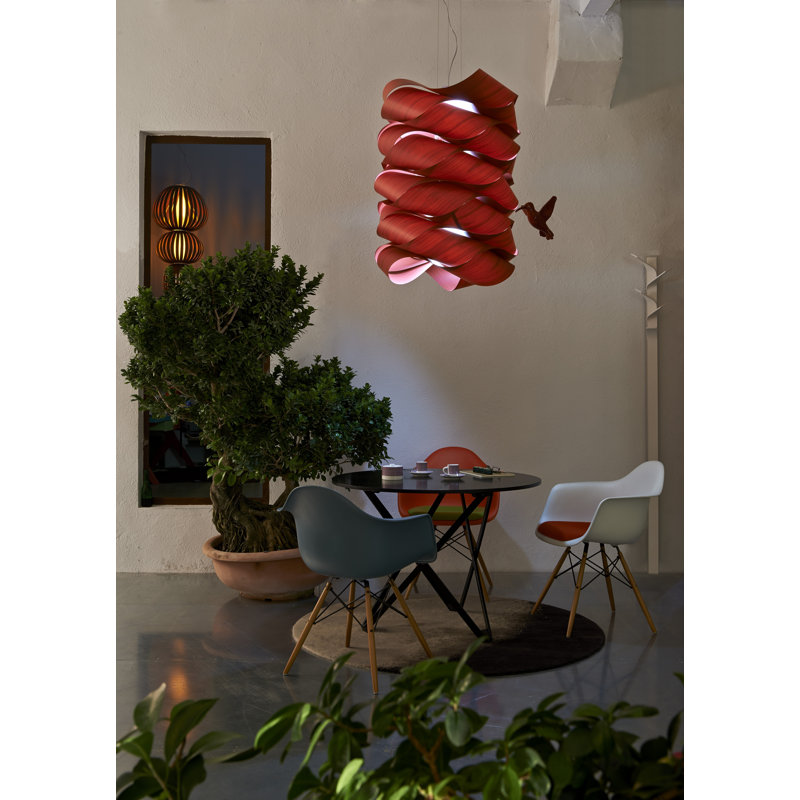 Link 6 - Light Pendant, 49.2" H x 27.1" W x 27.1" D, E26 Base, Ivory White