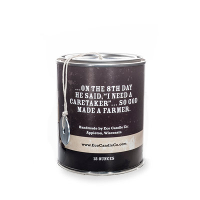 Farmer Scented Jar Candle with Metal Holder