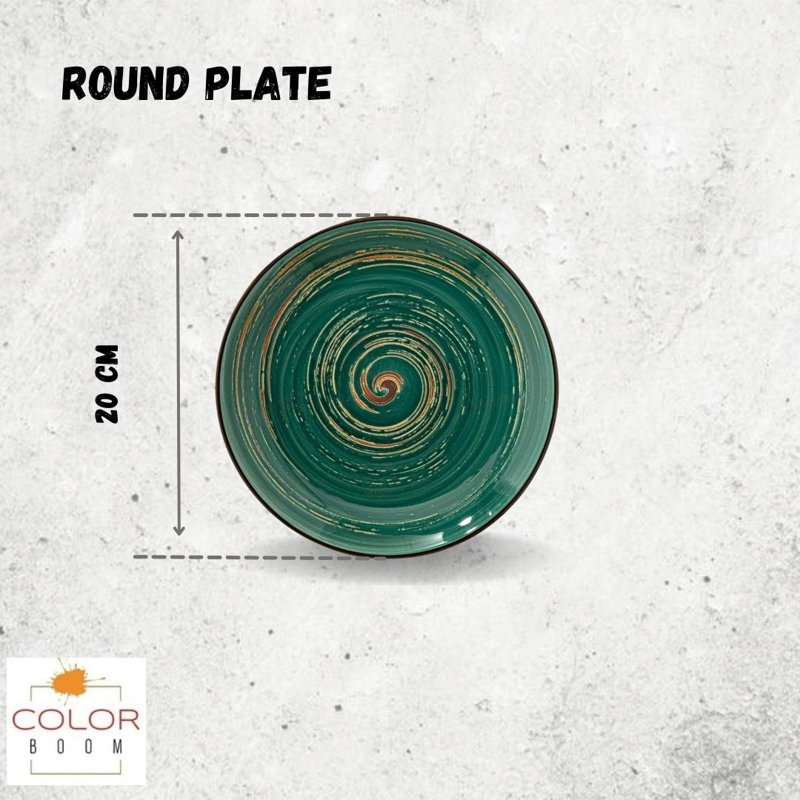 Wilmax Colourboom 20.5cm Round Plate 20.5 Cm, Green