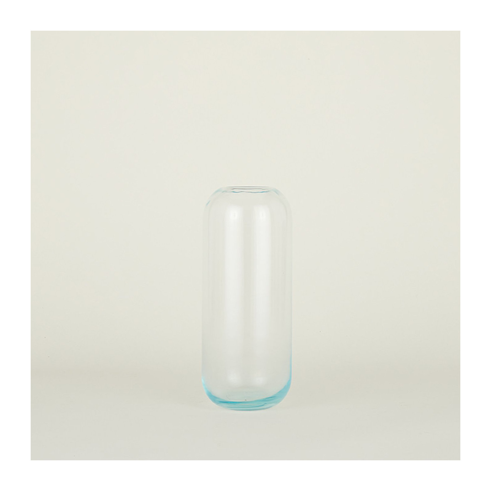 Aurora Handmade Glass Table Vase, Sky, 12.5" H x 5" W x 5" D