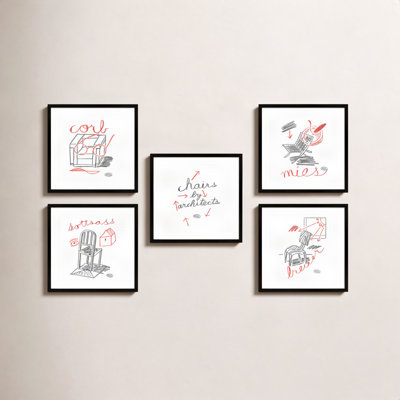 Amir "Chairs" 5-Piece Print Set by Jeff Jackson