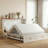 Full Size Murphy Bed Cabinet with Tri-fold Mattress & Charging Station, White-2113823481