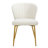 Modern Tufted Velvet Curved Back Dining Chair with Metal Legs-1144001348