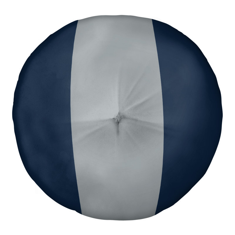  Coussin de sol touffeté, H 30 po x l 30 po, Bleu marine / gris