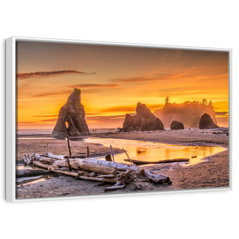 Parc national olympique I, Cadre flottant blanc, 43 po x 29 po