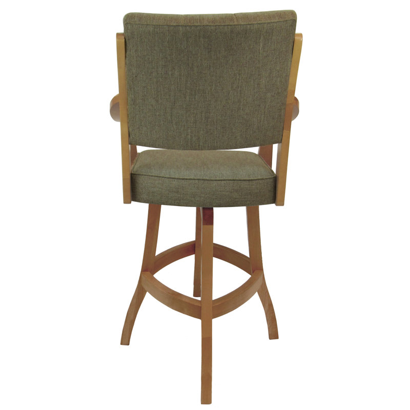 Haroldene Solid Wood Extra Tall Stool - Basin Beige - Natural, Natural, Counter Stool (26" Seat Height)