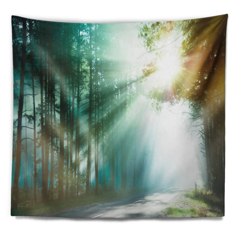 Tapisserie «Landscape Magic Blue Forest», H 78 po x l 92 po