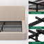 Lit plateforme tapissier grand beige avec support à lattes, aucun sommier nécessaire, lit à profil bas moderne et silencieux-132839787-132839785