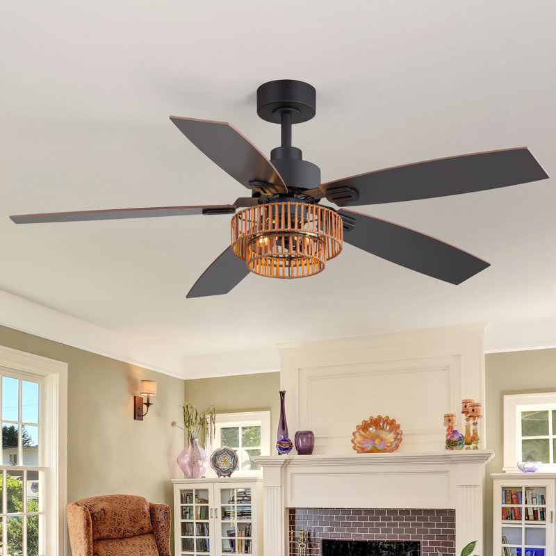 Ventilateur de plafond 52 pouces avec lumière