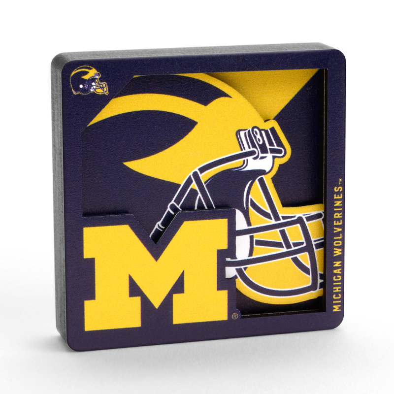 NCAA 3D Logo Series Magnets, NCAA Michigan Wolverines