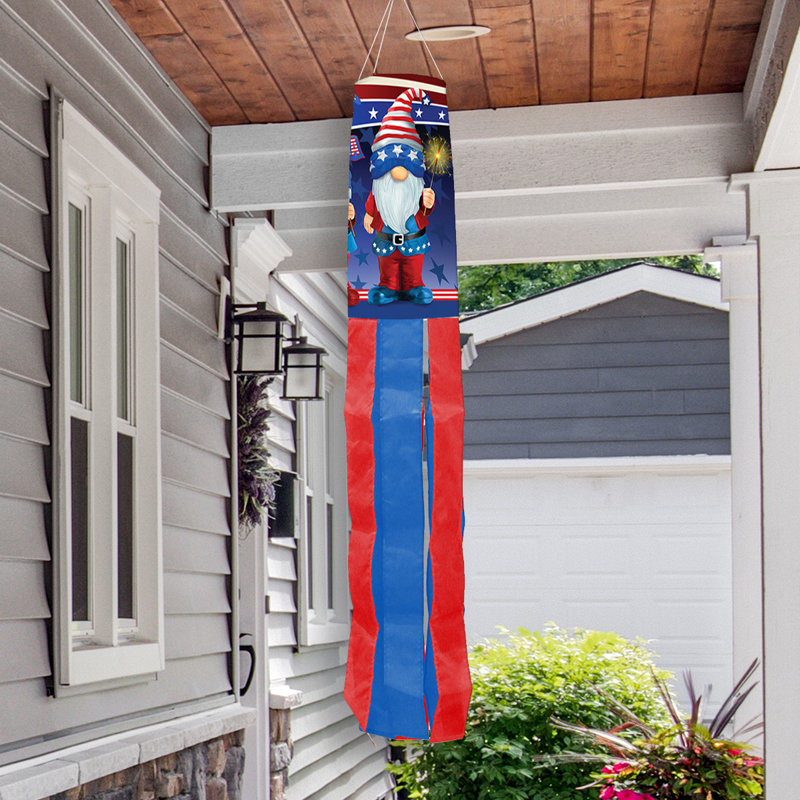 Patriotic Gnomes Windsock