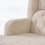Chaise d'appoint rembourrée gris clair avec design capitonné pour le salon et la chambre à coucher, construction ergonomique et robuste-2129266832