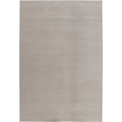 Machine washable soft grey rug