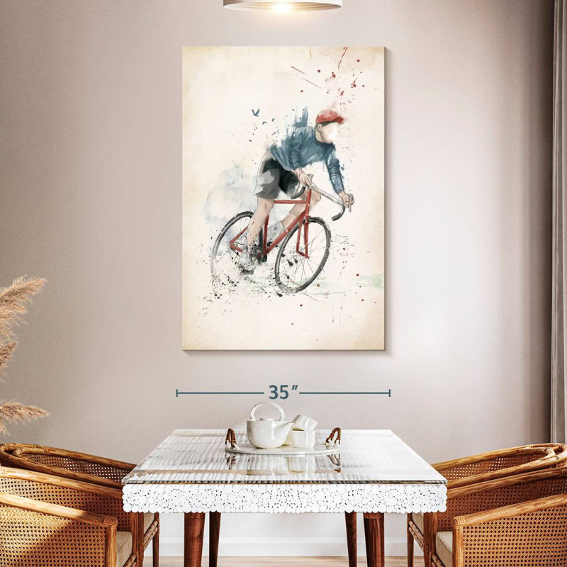 Mehar «I Want To Ride My Bicycle», H 51 po x l 34 po