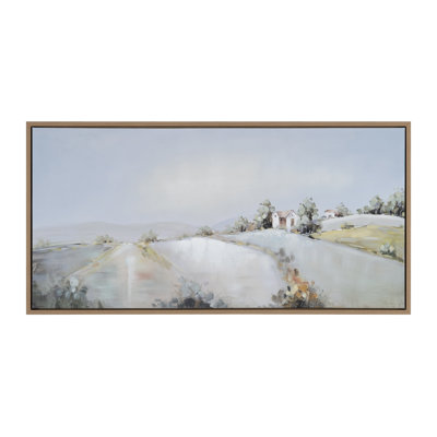 Florence Green Landscape Framed Canvas Painting