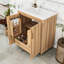 Meuble-lavabo avec lavabo en céramique, tiroir spacieux et tablette réglable