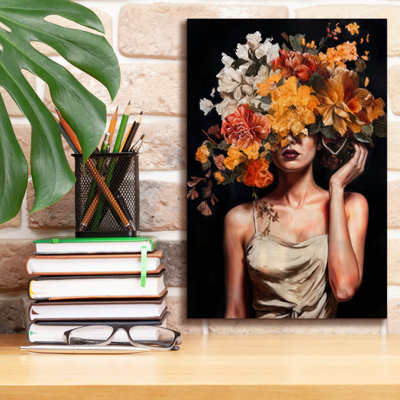  «Flowergirl» par Rich Monet, art mural sur toile, 12 po x 18 po