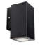 Black 14.8cm H Outdoor Armed Sconce
