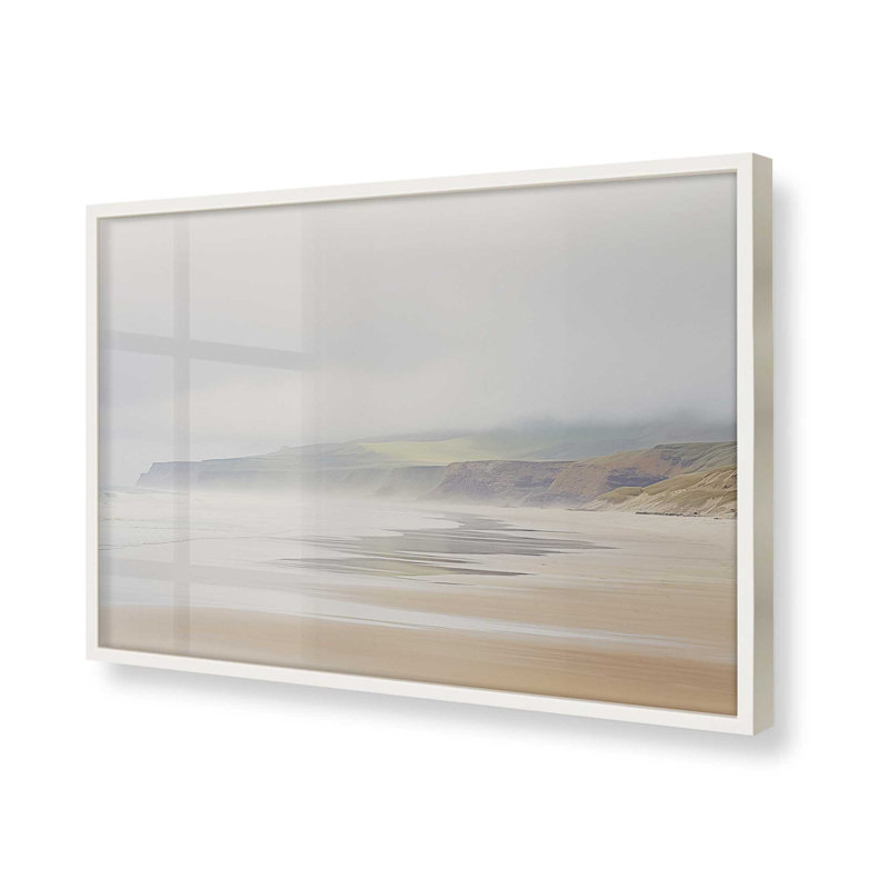 Misty Shores, Single Picture Frame Opaque White, 19" H x 25" W