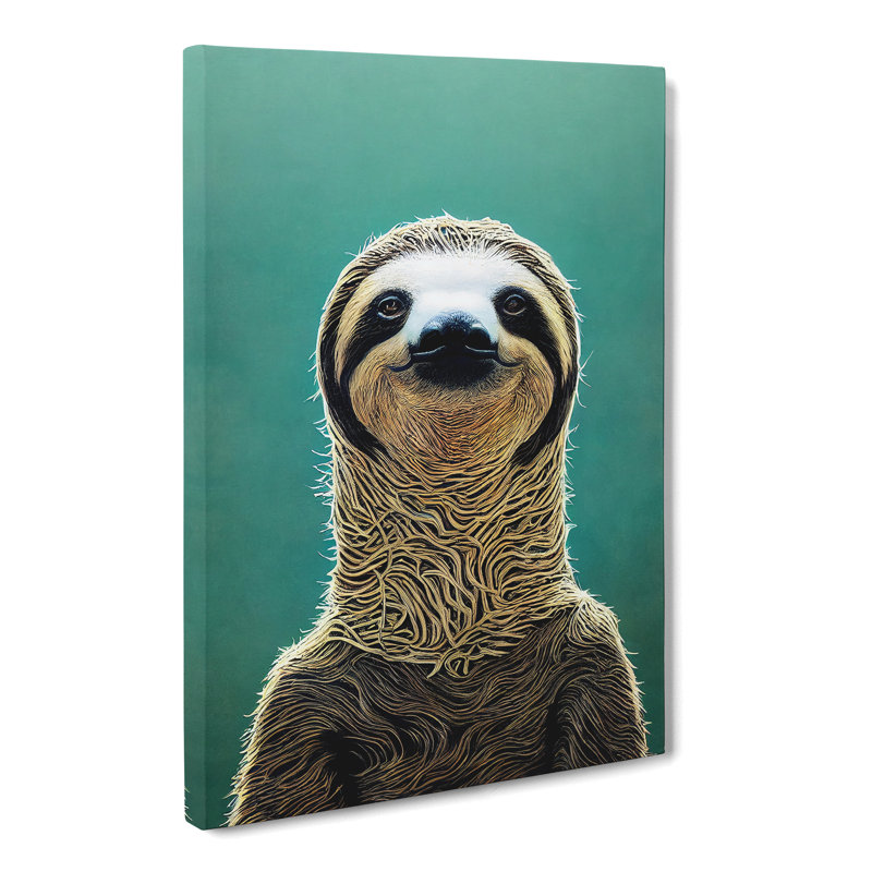 Sloth Surrealism - Wrapped Canvas, 50cm H x 35cm W x 3cm D