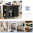 Kitchen Island With Power Outlet,Kitchen Storage Island With Drop Leaf And Rubber Wood-359880867