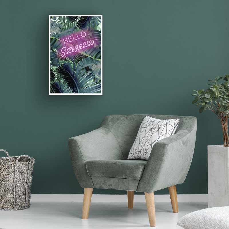 Œuvre sur toile, «Hello the magnifique», H 30 po x l 47 po
