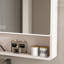 Armoire de toilette en aluminium avec miroir et 3 lumières DEL et fonction de désembuage