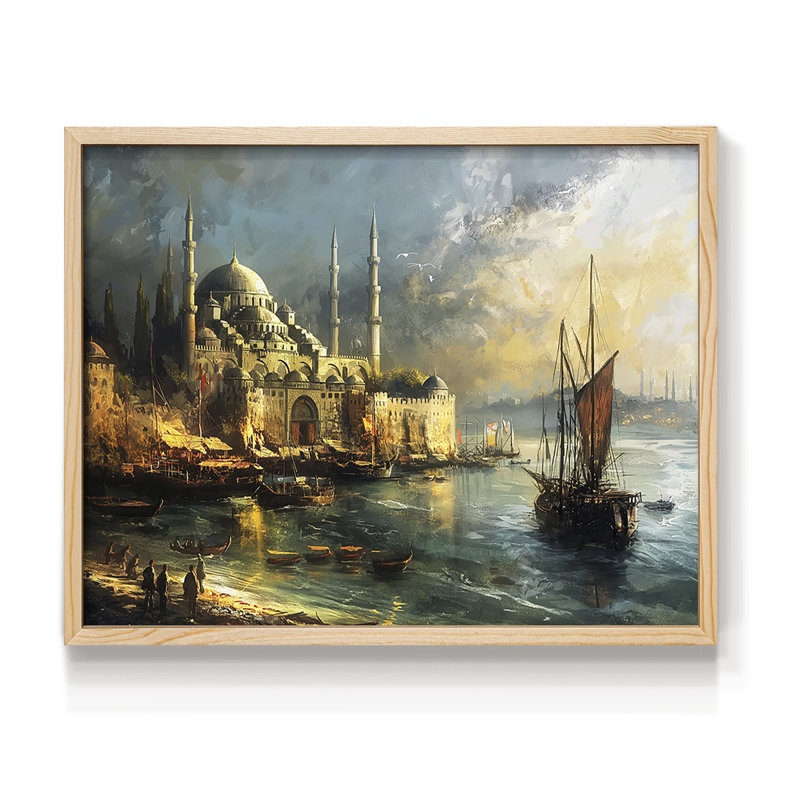 Nautical Series-CXCVI -Framed Print - Restickable, 8" H x 10" W, Natural