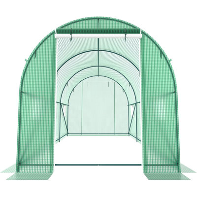 Greenhouses For Outdoors Heavy Duty 10X7x7 FT Portable Greenhouse With Watering System,6 Ventilated Screen Windows & Rolling Zipper Door & Reinforced Steel Frame High Tunnel Greenhouse
