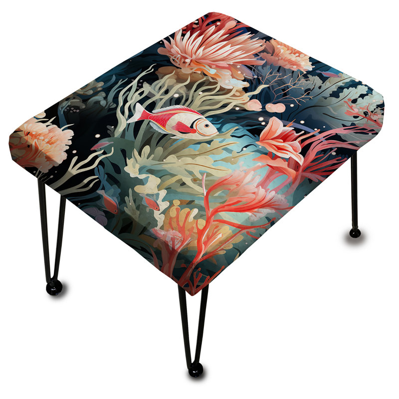 Coral Reef Beauty - Motif côtier - Repose-pieds rectangulaire