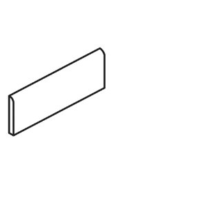 12'' L x 3'' W Porcelain Bullnose Tile Trim