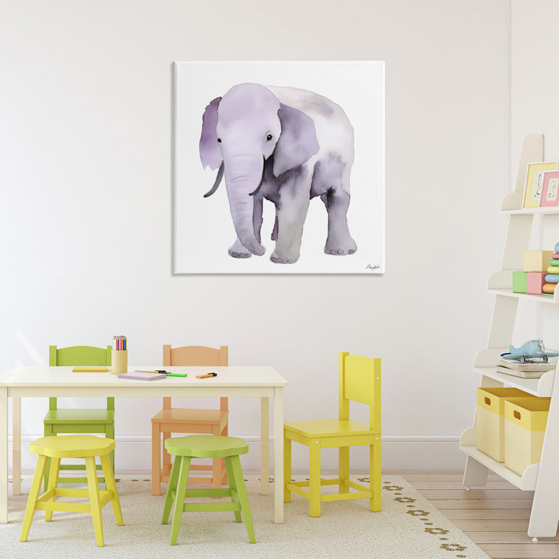 Toile d'éléphant pour enfant, design par Roozbeh, H 30 po x l 30 po