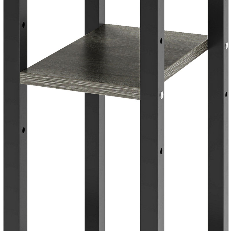 Wheel Side Table Set, Black, Grey