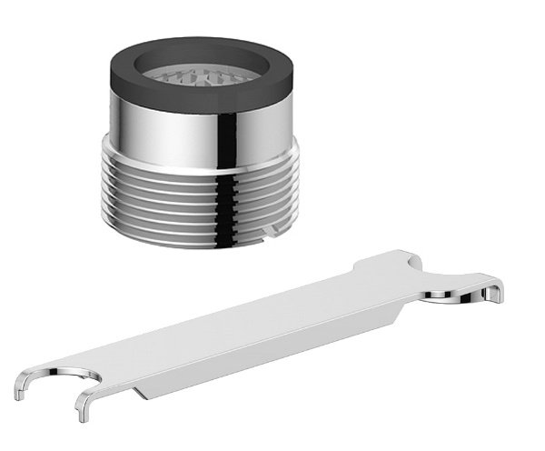 Ensemble d’aérateur mâles à pouce, Chrome
